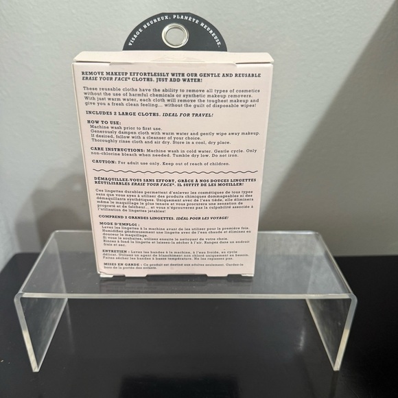 Danielle Creations Reusable Makeup Removing Cloths 2-Pack Black & Animal Print - Picture 6 of 6